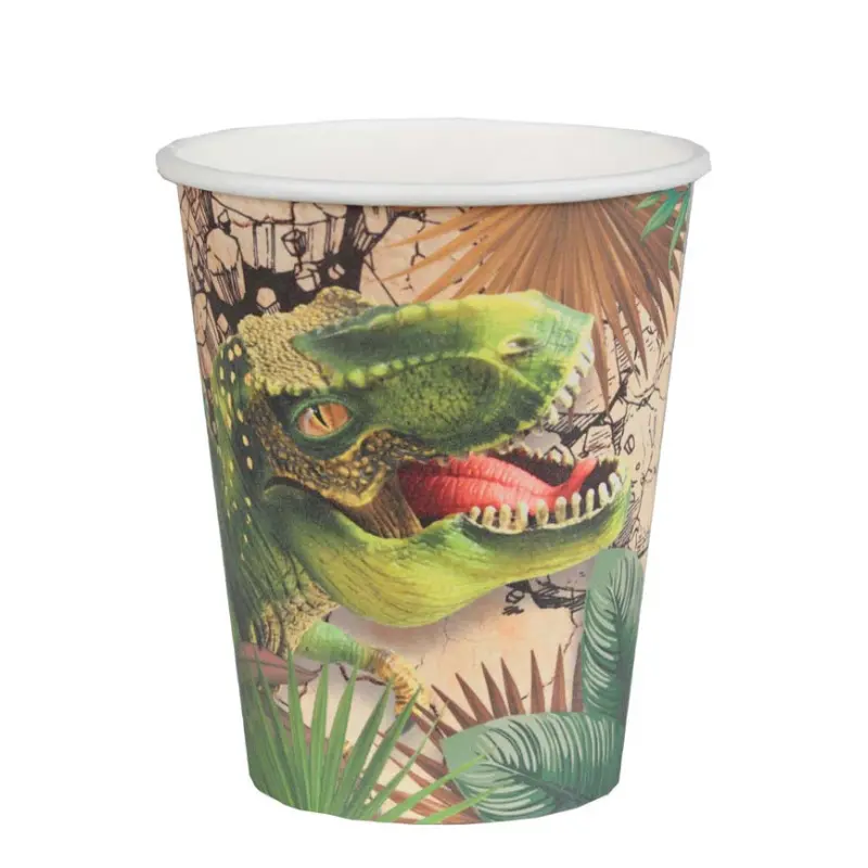 10 Gobelet dinosaure en carton