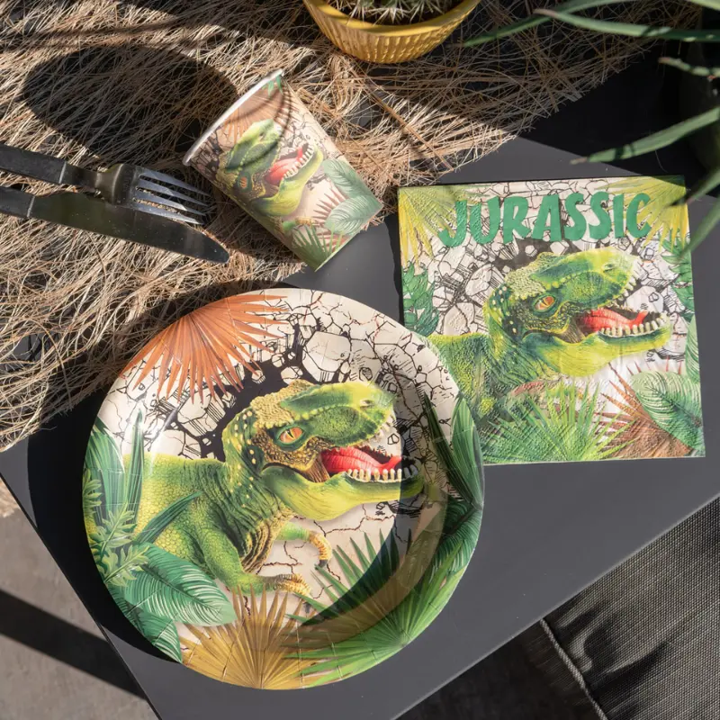 20 Serviettes de table Dinosaures "Jurassic"
