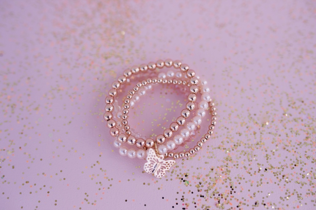 Ensemble 4 Bracelets - Blush Crush