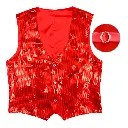 Gilet à sequin rouge pour homme