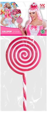 Lollipop Plastique 22cm Rose