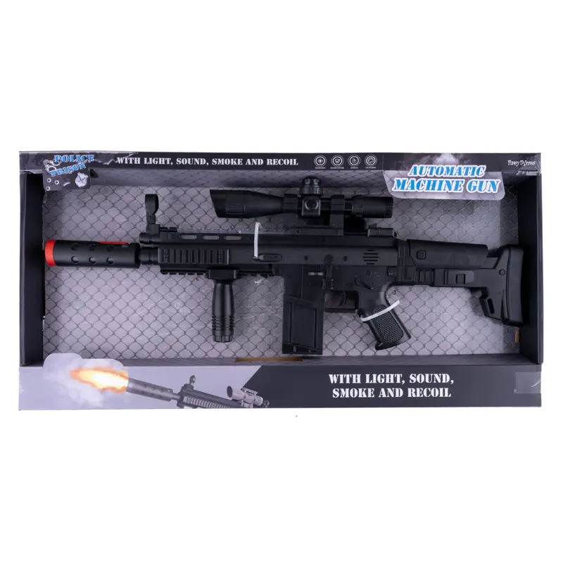 Mitraillette son, lumière et fumée