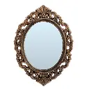 Miroir noir et bronze antique