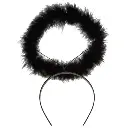 Auréole d'ange marabou noire