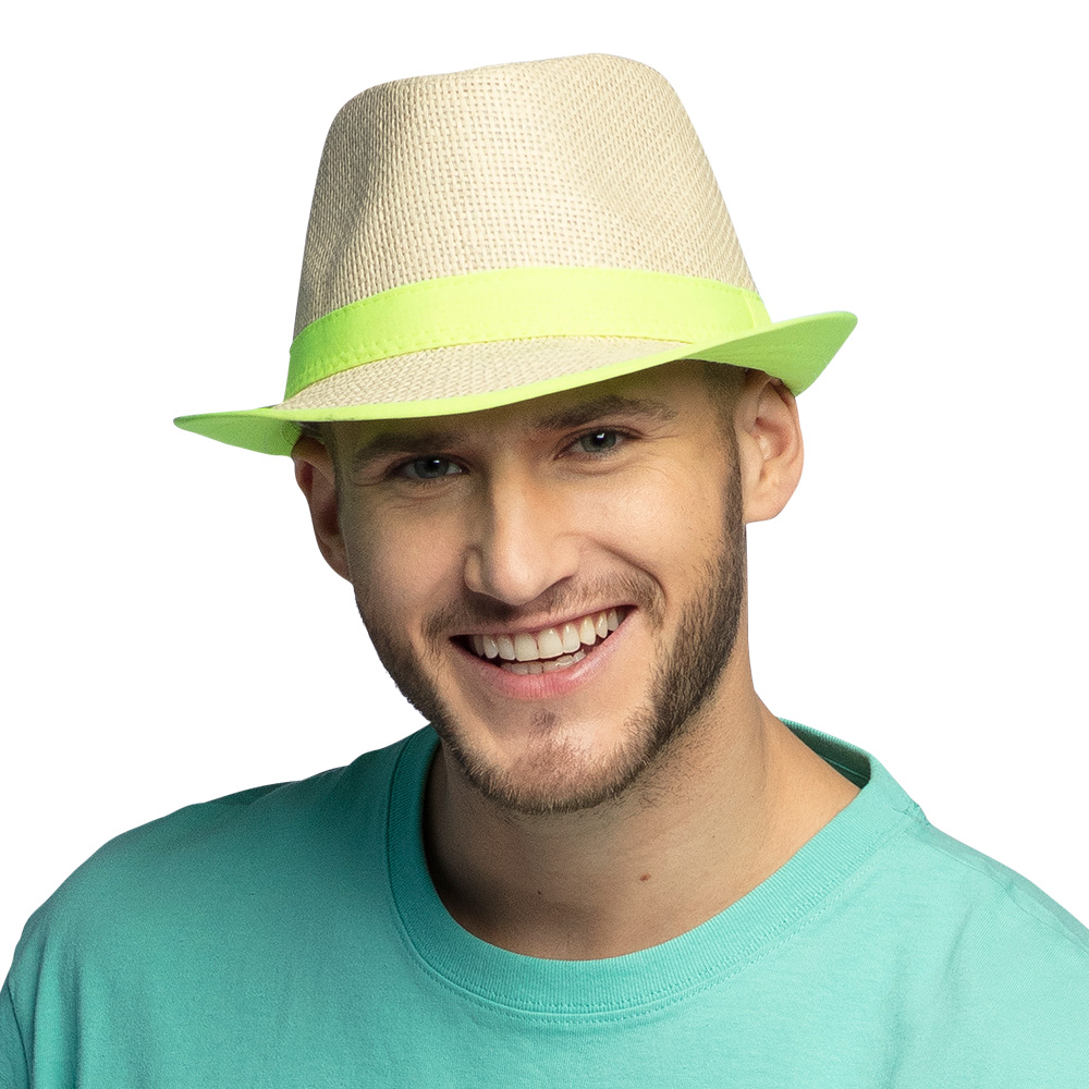 Chapeau Maui vert fluo