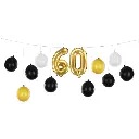 Guirlande de ballons "60 ans"