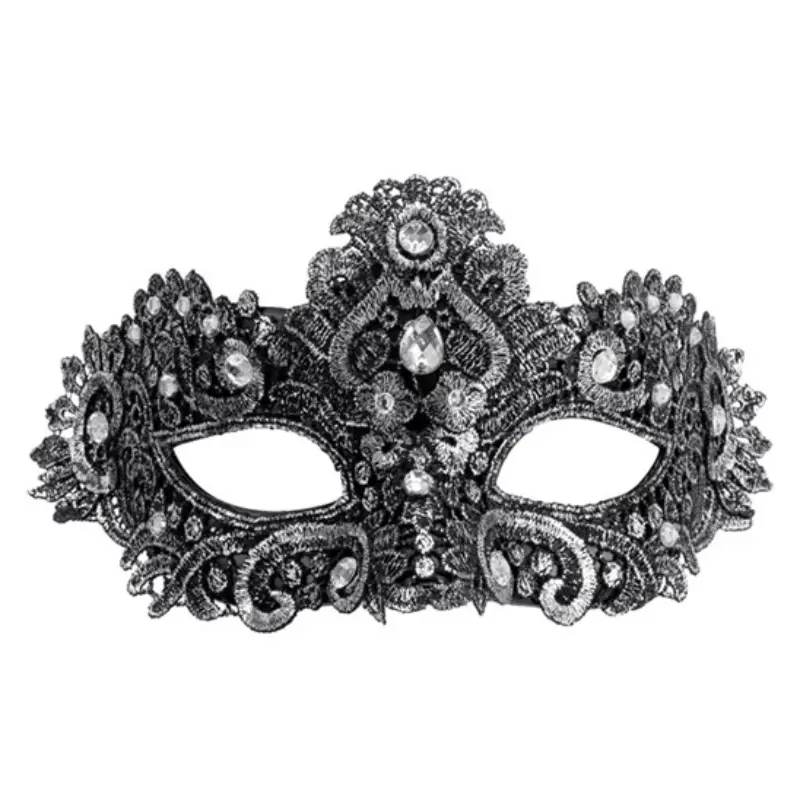 Masque dentelle argent