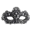 Masque dentelle argent