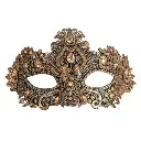 Masque dentelle bronze