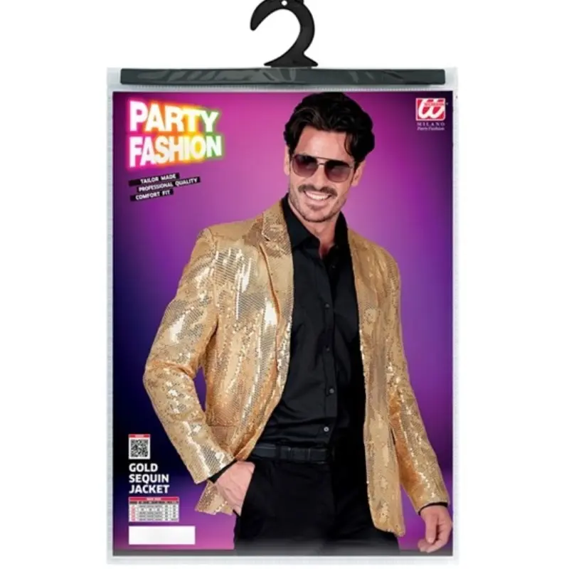 Veste à paillettes or