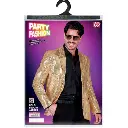 Veste à paillettes or