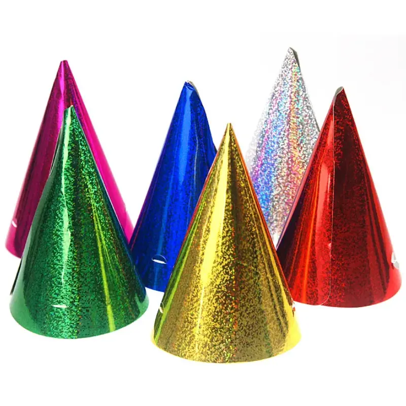 Chapeaux multicolores holographiques