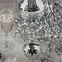 boules disco argent