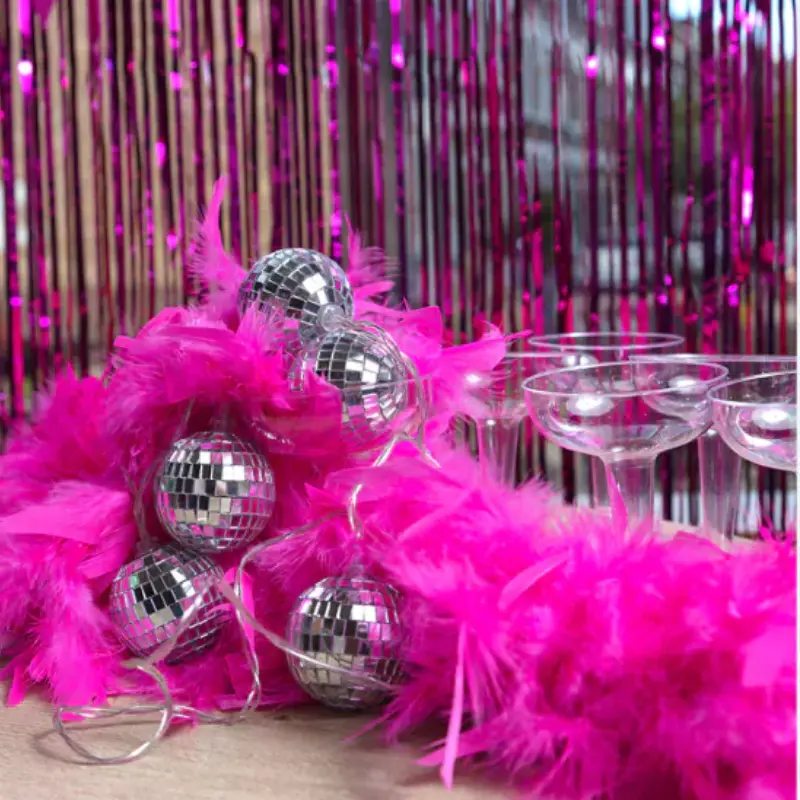 Guirlande boules disco lumineuses