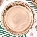 Assiettes rose gold métallisé