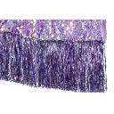 Veste à sequins et franges irisée