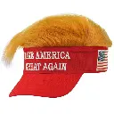 Casquette Trump avec cheveux