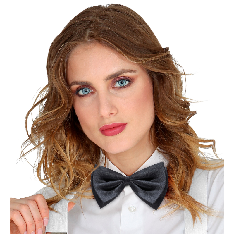 Nœud papillon satin de luxe noir