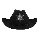 Chapeau Shérif noir enfant