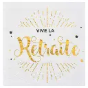 Serviettes Vive la retraite