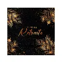 Serviettes Vive la Retraite noir