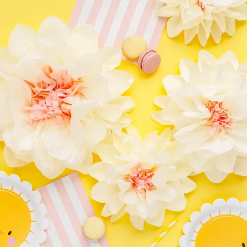 Fleurs en papier de soie