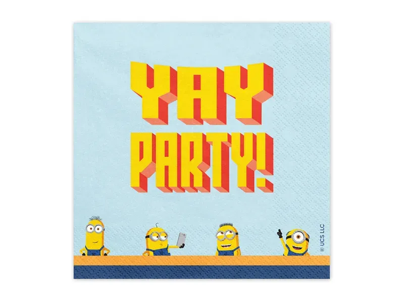 Serviettes Minions 33*33 cm