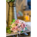 Bouquet de fleurs vieux rose 29 cm