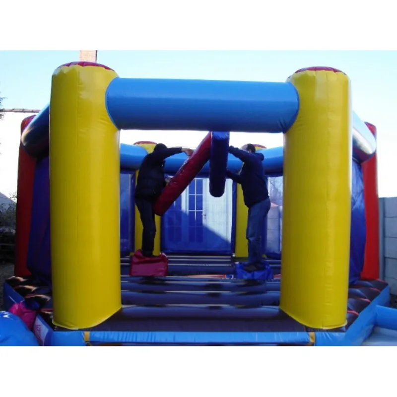 Structure Gonflable Ring Multisport Photo Combat Coton Tige.webp