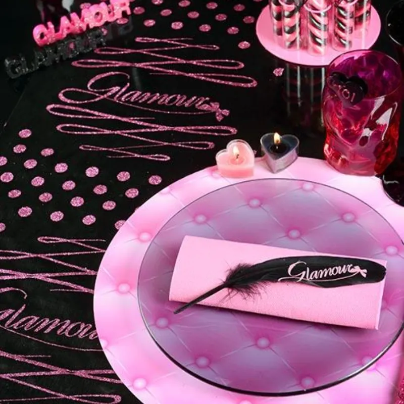 6 plumes "glamour" noires