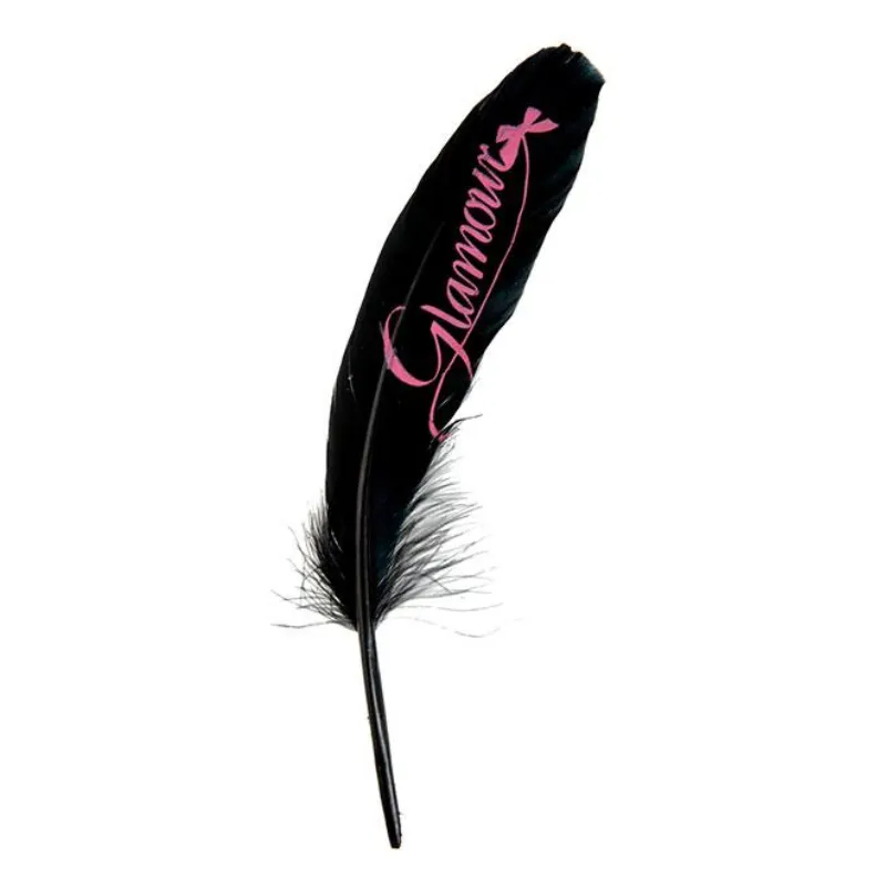 6 plumes "glamour" noires