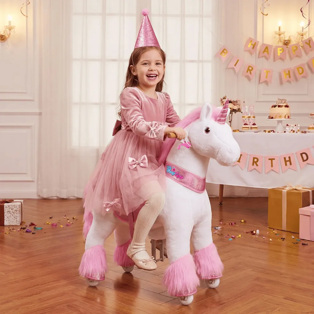 Pony Cycle 3 à 5 ans Licorne Rose.webp