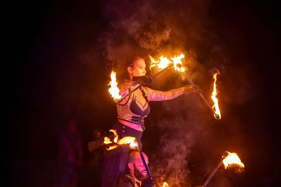 Spectacle Feu et led
