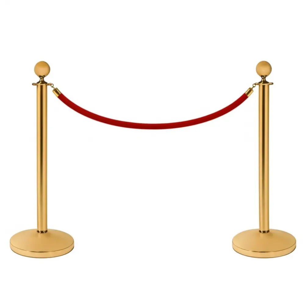 poteaux de séparation pour file d'attente or et rouge.webp