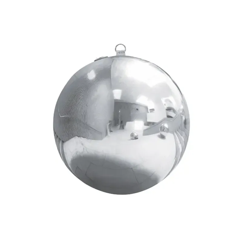 Balle miroir gonflable argent