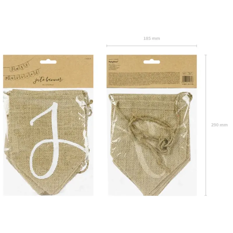 Guirlande en jute "Just Married"