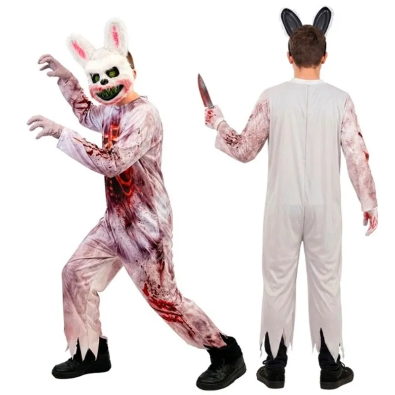 Déguisement enfant lapin zombie