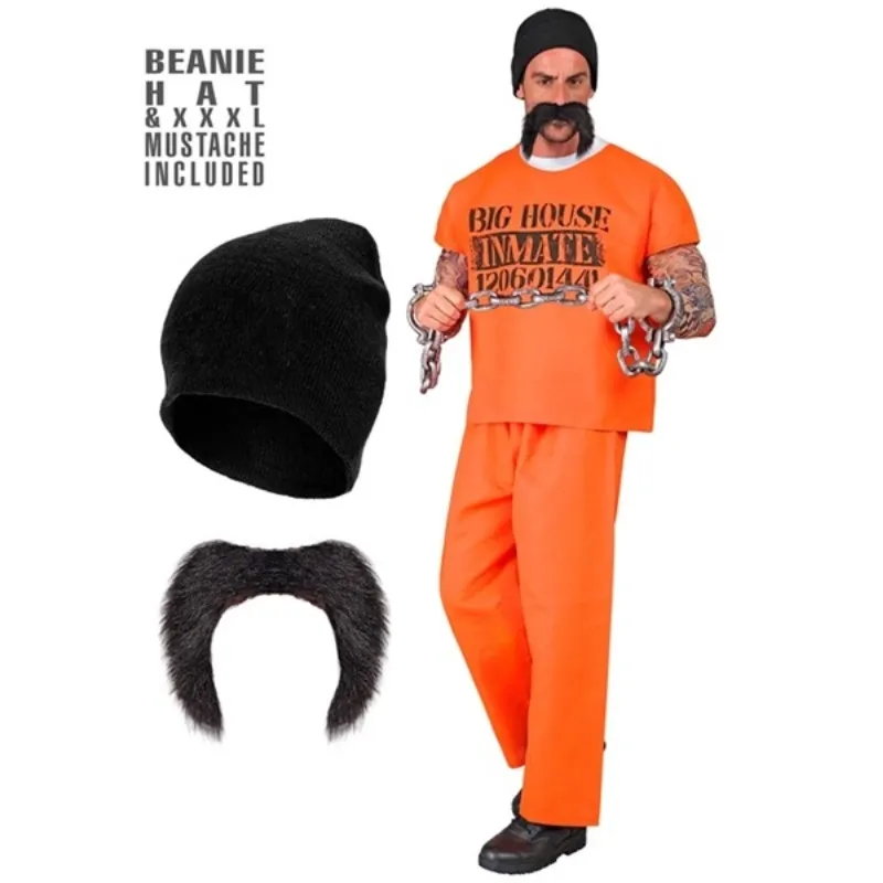 Déguisement adulte prisonnier orange