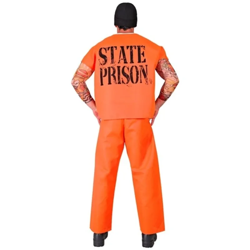 Déguisement adulte prisonnier orange