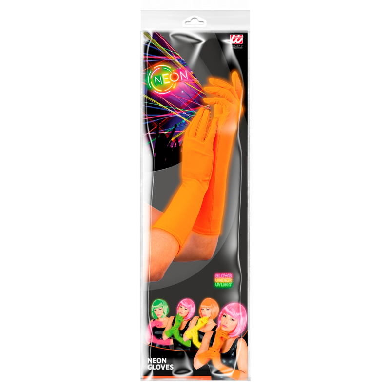 Gants néons longs 40 CM 