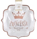 10 Assiettes Princesse rose gold