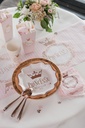 10 Assiettes Princesse rose gold