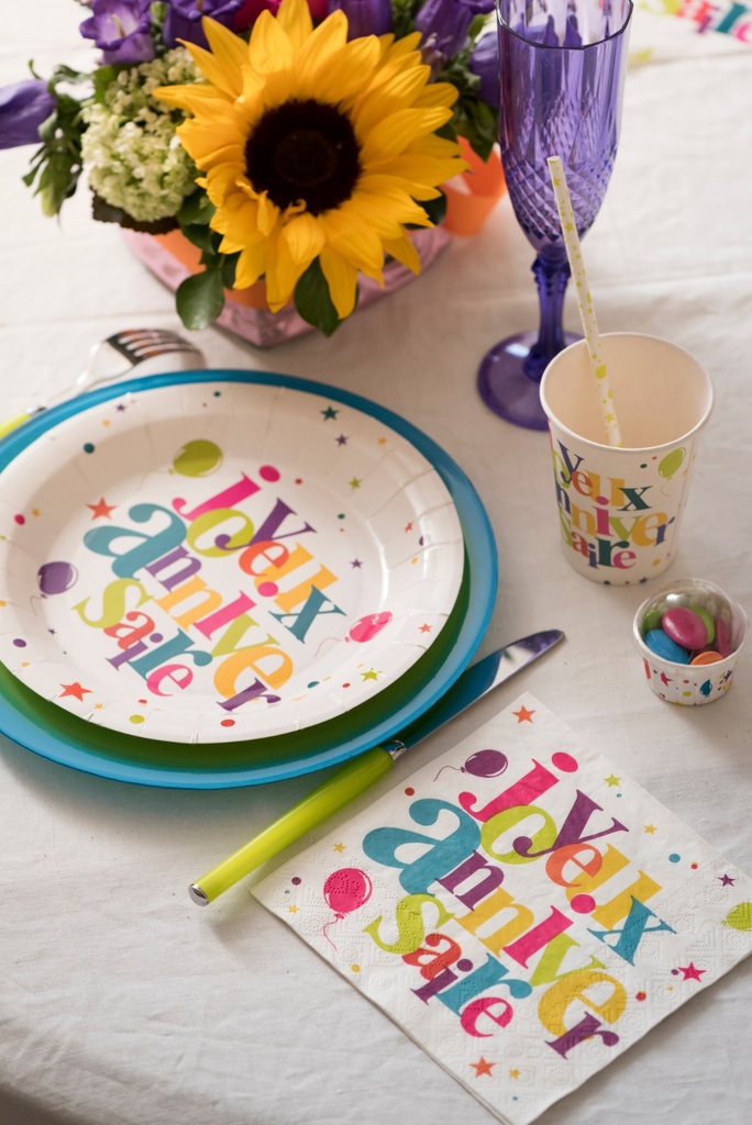 Assiettes Joyeux Anniversaire