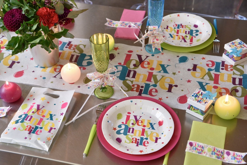 Assiettes Joyeux Anniversaire