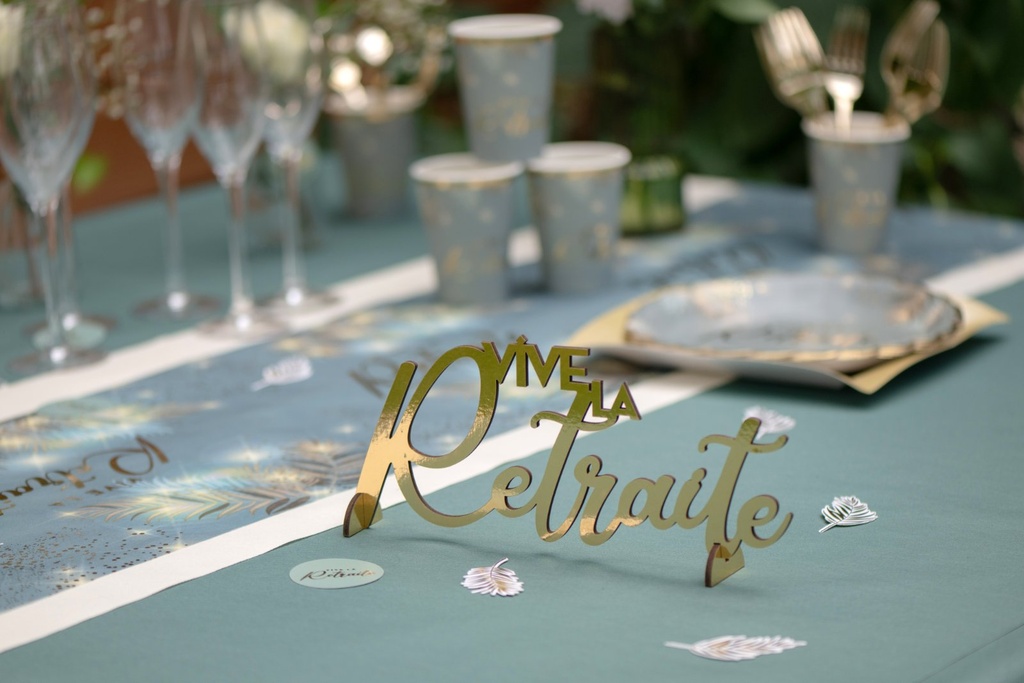 Centre de table 'Vive la Retraite'