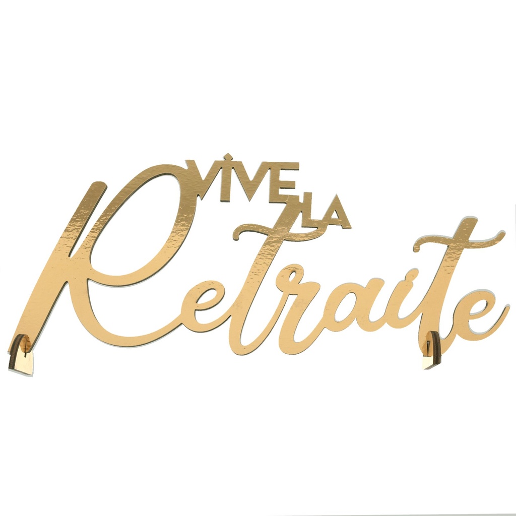 Centre de table 'Vive la Retraite'