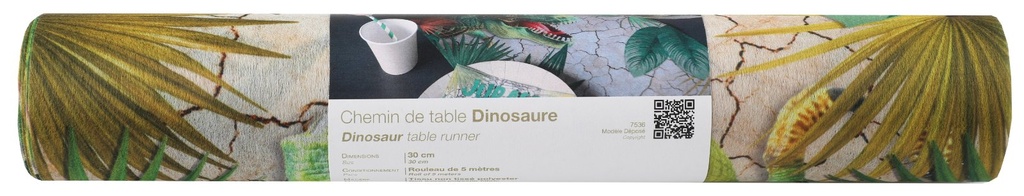 Chemin de table Dinosaure "Jurassic"