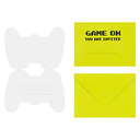 Invitations manette de jeux "Gamer", paquet de 6