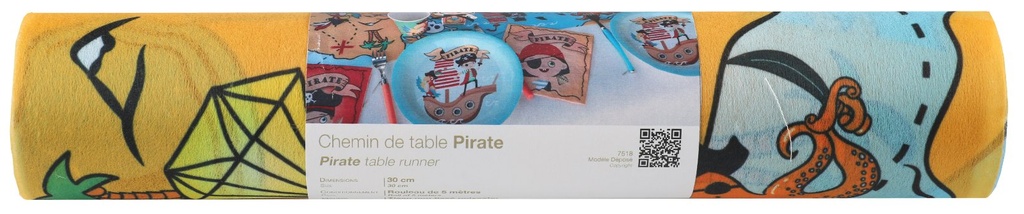 Chemin de table Pirate 30 cm x 5 m