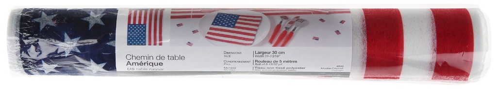Chemin de table USA 30 x 5m